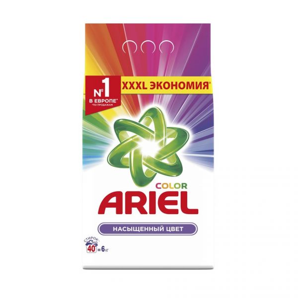 Стиральный порошок Ariel Color для цветного белья, автомат, 6 кг